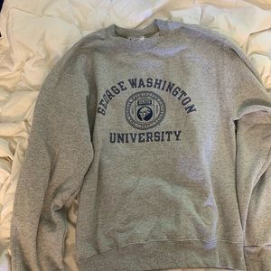 george washington university crewneck sweater